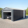 Garage en métal anthracite 19,95m²  H.2,60m DURAMAX