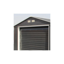 Garage en métal anthracite 19,95m²  H.2,60m DURAMAX