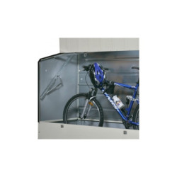 Abri vélos en métal 1750L crème 1,74m² Trimetals