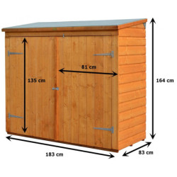 Coffre abri multifonctions en bois 2000L Rowlinson