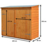 Coffre abri multifonctions en bois 2000L Rowlinson