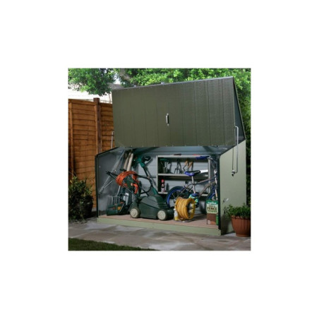 Coffre de rangement Storegard 1500L vert  1,74m² TRIMETALS