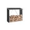 Abri buches en métal anthracite Woodstore 1,10m² Duramax