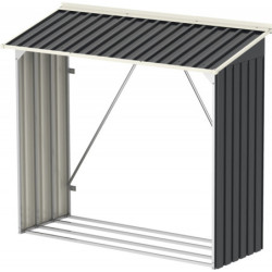 Abri buches en métal anthracite Woodstore 1,10m² Duramax