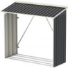 Abri buches en métal anthracite Woodstore 1,10m² Duramax