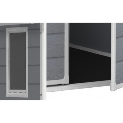 Abri de jardin en résine 2,06m² monopente + plancher Keter