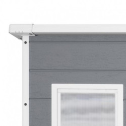 Abri de jardin en résine 2,06m² monopente + plancher Keter