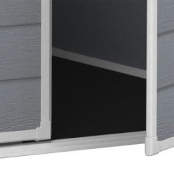 Abri de jardin en résine 2,06m² monopente + plancher Keter