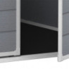 Abri de jardin en résine 2,06m² monopente + plancher Keter