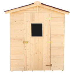 Abri de jardin en bois 2,56m² panneaux 16mm + plancher Habrita