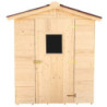 Abri de jardin en bois 2,56m² panneaux 16mm + plancher Habrita