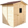 Abri de jardin en bois 2,56m² panneaux 16mm + plancher Habrita