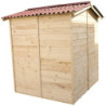 Abri de jardin en bois 2,56m² panneaux 16mm + plancher Habrita