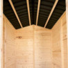Abri de jardin en bois 2,56m² panneaux 16mm + plancher Habrita