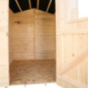 Abri de jardin en bois 2,56m² panneaux 16mm + plancher Habrita