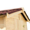 Abri de jardin en bois 2,56m² panneaux 16mm + plancher Habrita