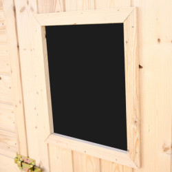 Abri de jardin en bois 2,56m² panneaux 16mm + plancher Habrita