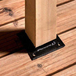 Abri de jardin en bois brut 3,7m² + bûcher 2,08m² + plancher