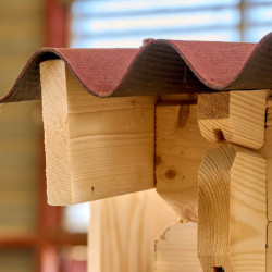 Abri de jardin 20m² en bois massif - Madriers 28mm