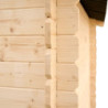 Abri de jardin en bois massif 4,08m² avec madriers 20mm Habrita