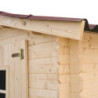 Abri de jardin en bois massif 4,08m² avec madriers 20mm Habrita