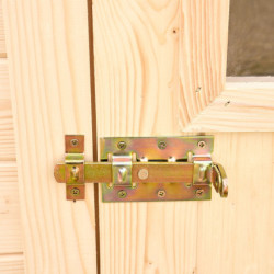 Abri de jardin en bois massif 4,08m² avec madriers 20mm Habrita