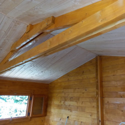 Abri de jardin en bois semi-habitable 20m² – madriers 60mm