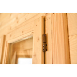 Abri de jardin en bois semi-habitable 20m² – madriers 60mm