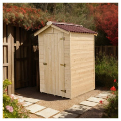 Abri en bois massif certifié 2,03m² - panneau 16mm +plancher