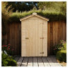 Abri en bois massif certifié 2,03m² - panneau 16mm +plancher