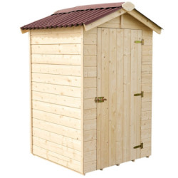 Abri en bois massif certifié 2,03m² - panneau 16mm +plancher