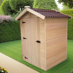 Abri en bois massif certifié 2,03m² - panneau 16mm +plancher