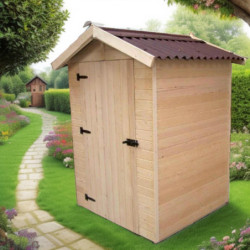 Abri en bois massif certifié 2,03m² - panneau 16mm +plancher