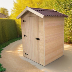 Abri en bois massif certifié 2,03m² - panneau 16mm +plancher
