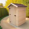 Abri en bois massif certifié 2,03m² - panneau 16mm +plancher