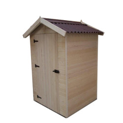 Abri en bois massif certifié 2,03m² - panneau 16mm +plancher