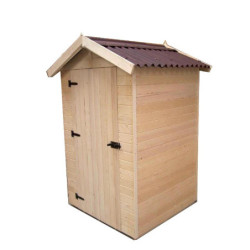 Abri en bois massif certifié 2,03m² - panneau 16mm +plancher