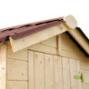 Abri en bois massif certifié 2,03m² - panneau 16mm +plancher