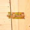 Abri en bois massif certifié 2,03m² - panneau 16mm +plancher