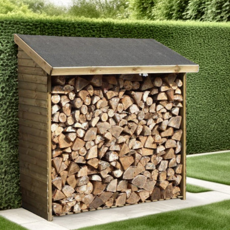 Bucher mural en bois massif certifié traité autoclave