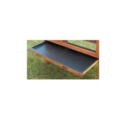 Clapier sur pied en bois FSC pour 2 à 3 animaux Habrita