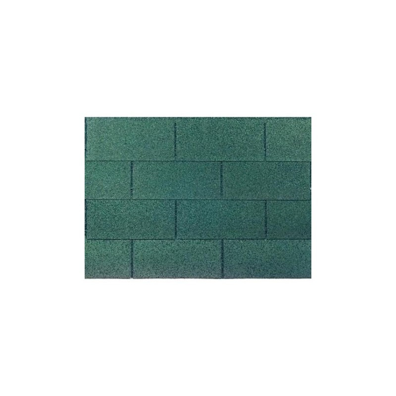 Couverture shingle vert pour abri bois