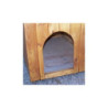 Niche pour chien0,77m²  en bois avec toit bitumé et plancher Habrita