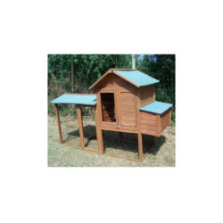 Poulailler en sapin séché pour 5 à 8 poules