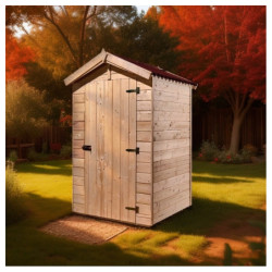 Toilettes sèches en bois - panneaux 16mm + plancher - Habrita