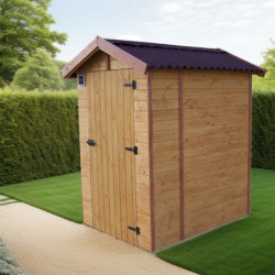 Toilettes sèches en bois - panneaux 16mm + plancher - Habrita