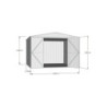 Abri de jardin en métal + Zincalume 6,54m² silver grey - Absco