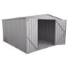 Abri de jardin en métal gris Fraser 10,9m² silver grey - Absco
