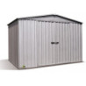 Abri de jardin en métal gris Fraser 10,9m² silver grey - Absco