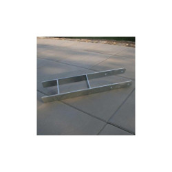 Ancrage en H pour poteaux pour produits Karibu 12x12cm